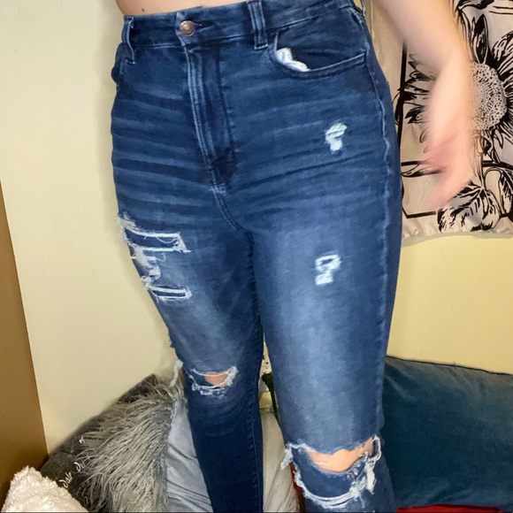 highwaisted distressed skinny jeans - Picture 5 of 6
